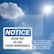 Signmission Door Not In Use Door Inoperable, 10 in W x Rectangle, Plastic OS-2PACK-NS-P-710-L-11513 - alternate 4